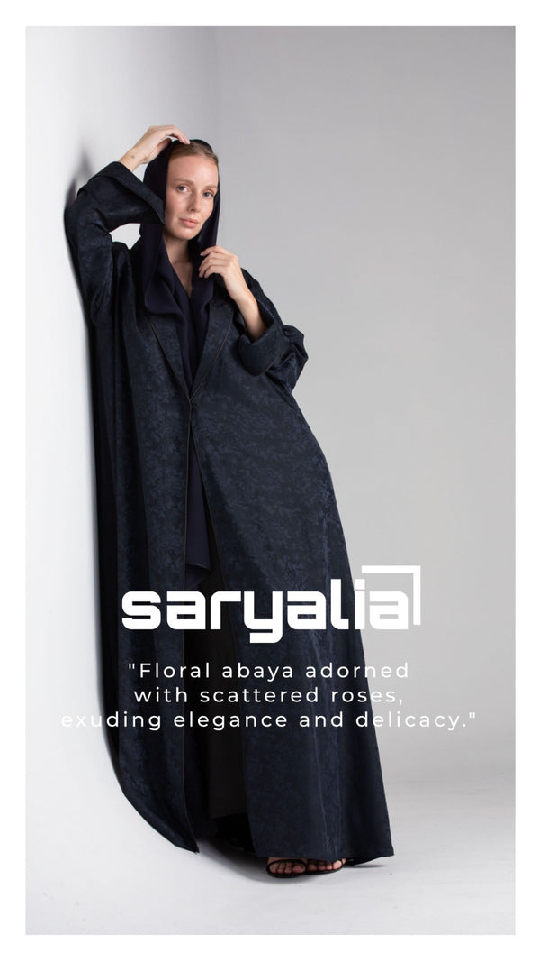 عباية مزينة بالزهور