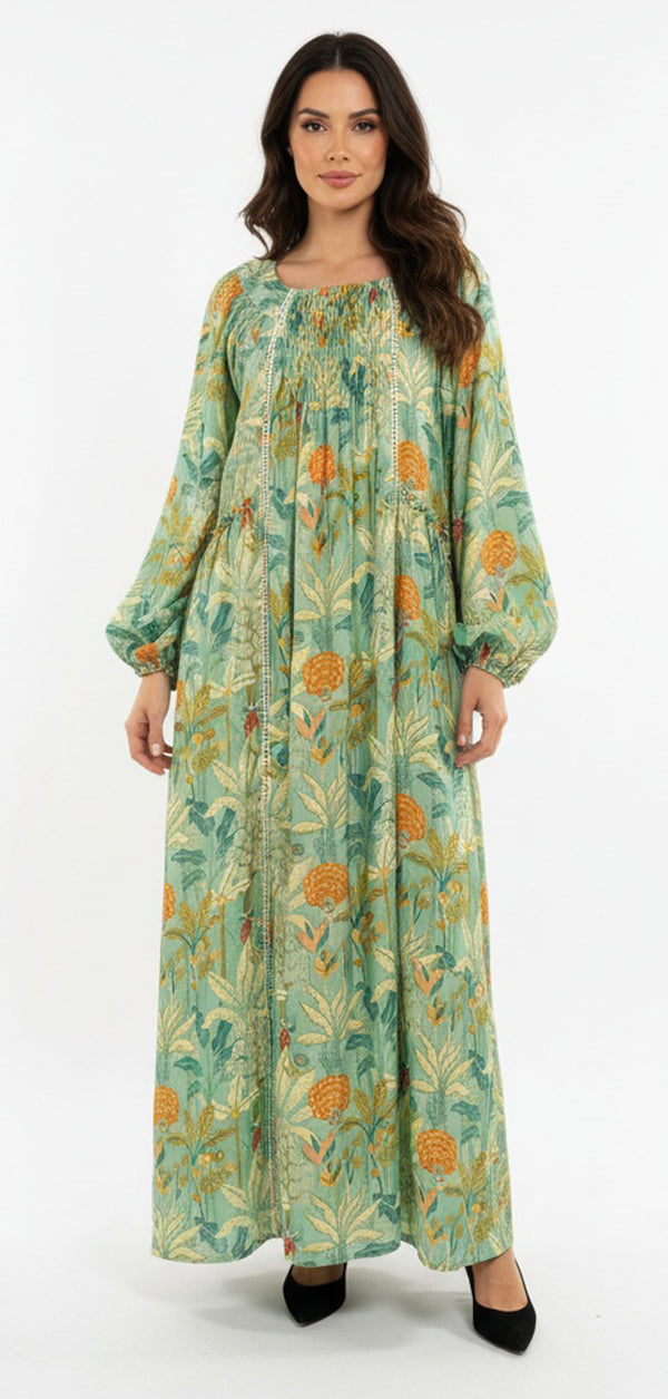 جلابيه  حرير ياباني -تطريز سموكنج