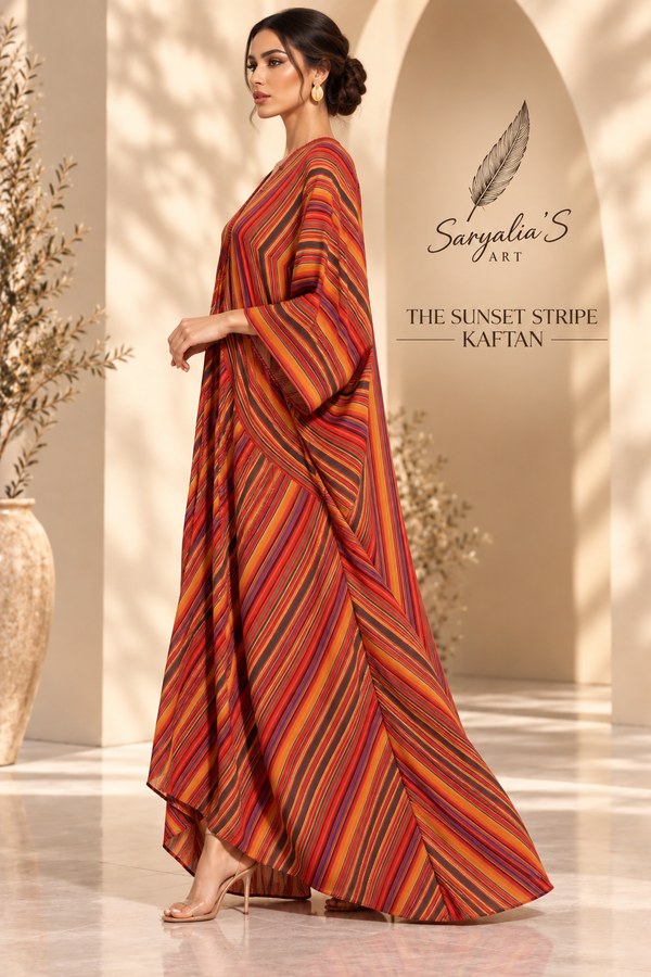 THE SUNSET STRIPE KAFTAN
